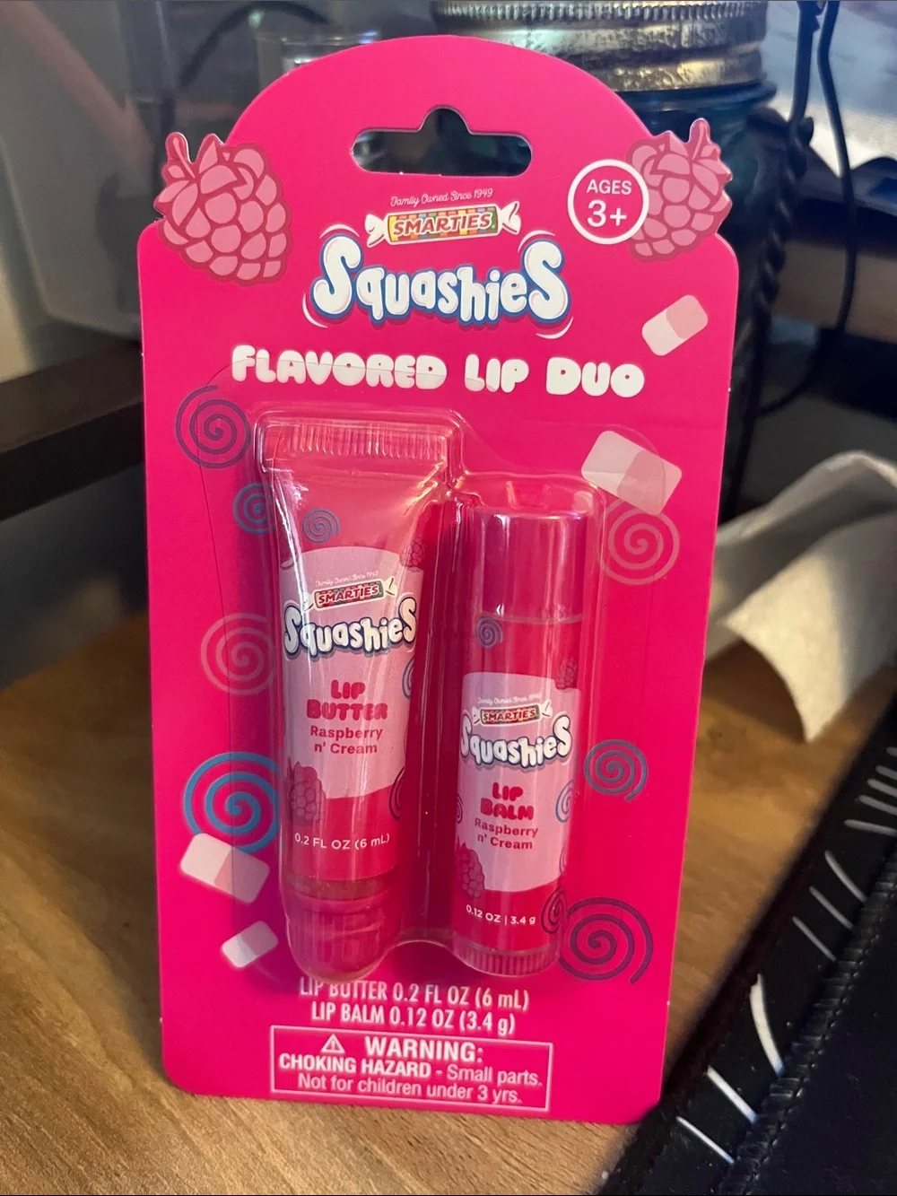 Flavored Lip Duo Raspberry 'n Cream — Pink Lip Butter & Lip Balm